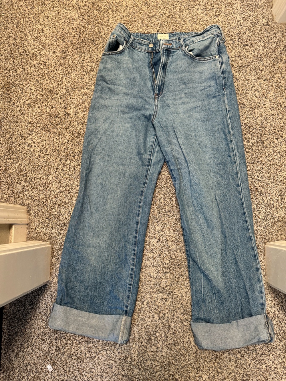 Pilcro faded blue denim jeans
